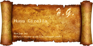 Huss Gizella névjegykártya